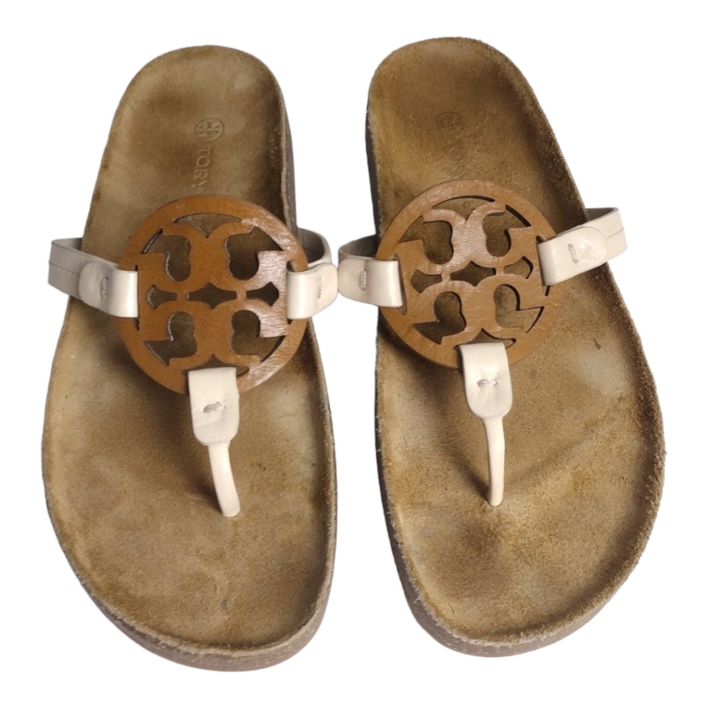 Tory Burch Miller Cloud Sandals Brown/Cream